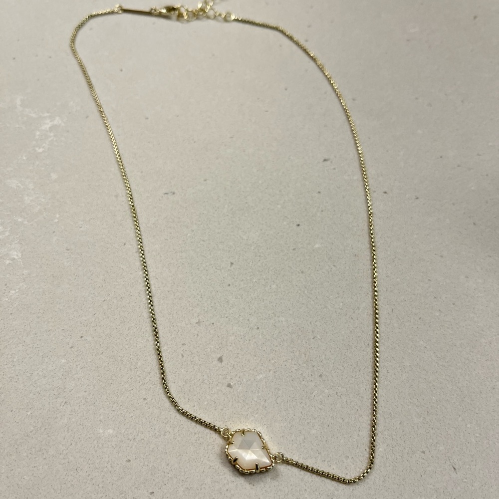 Kendra Scott Gold Intarsia Pendant Necklace